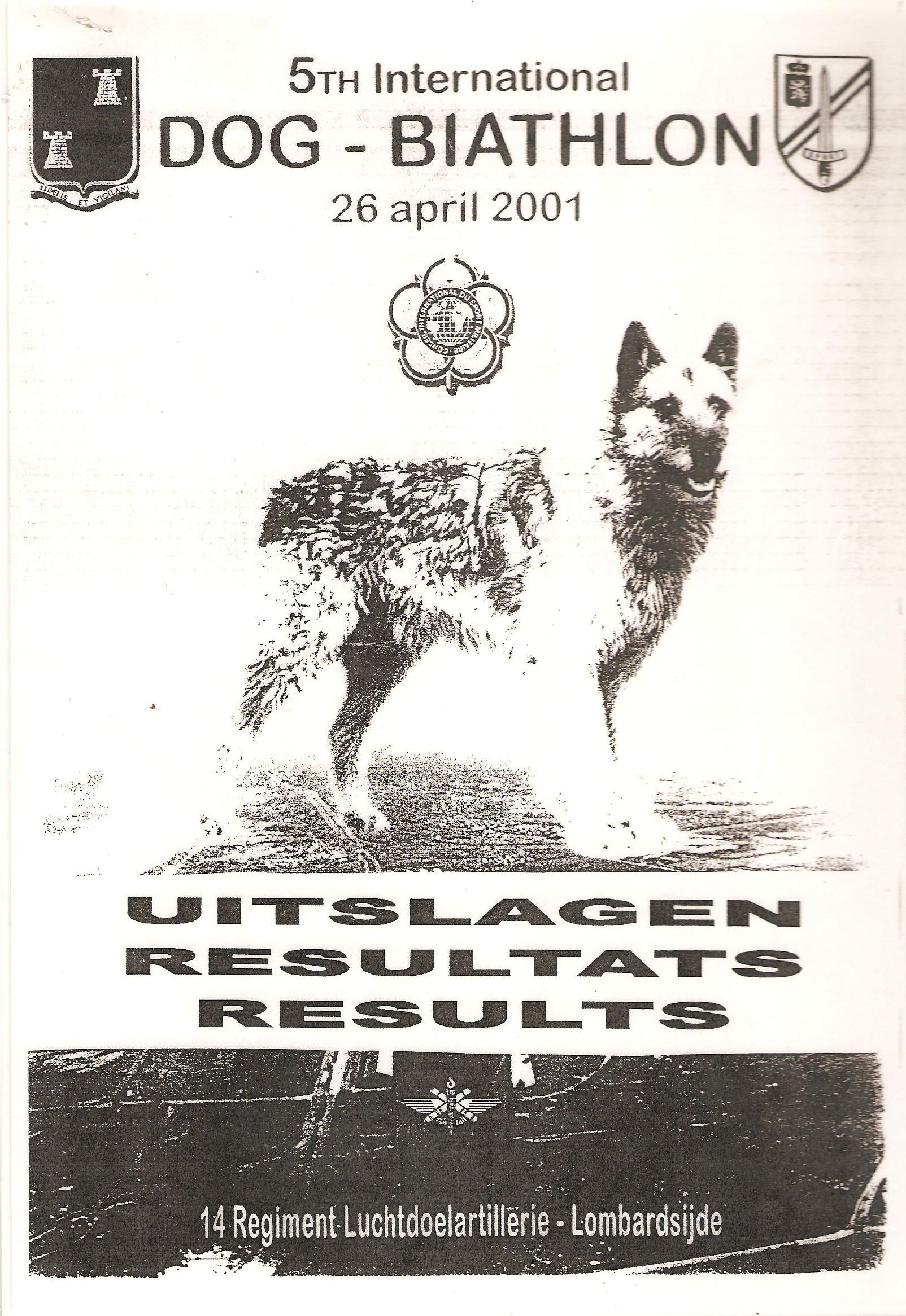 Belgie 2001 - první Fexíkovi závody a hned krásné 4.místo